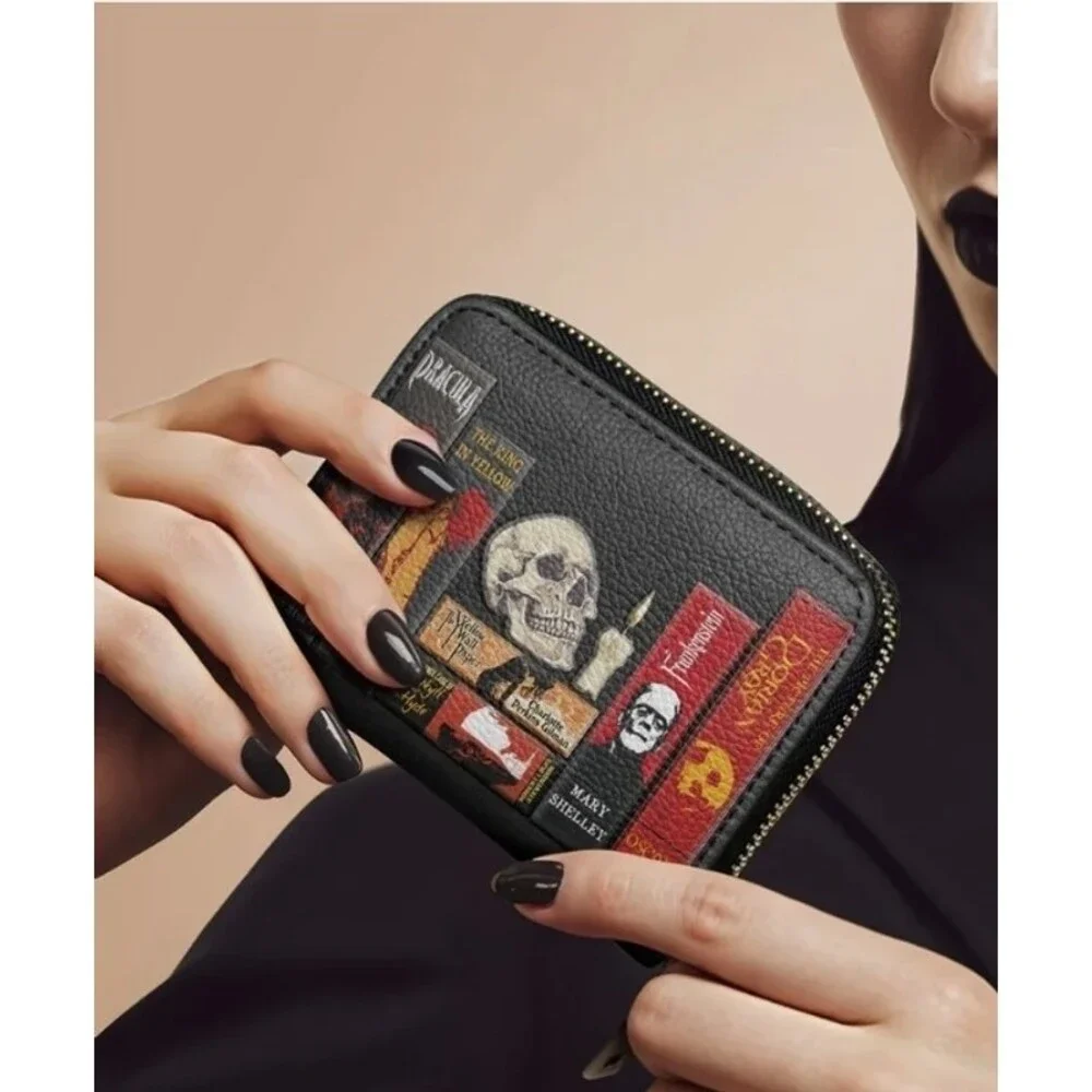 The Codex Of Gothic Tales Mini Wallet Horror Goth Halloween Deadlight Black New